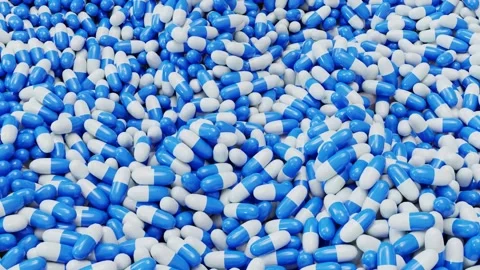 Cgi medicine capsule 3d animation Stock Footage 212979442
