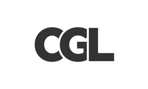 CGL logo design template with strong and modern bold text. Initial based ve.. Stock Illustration