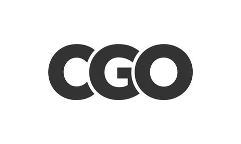 CGO logo design template with strong and modern bold text. Initial based ve.. Stock Illustration
