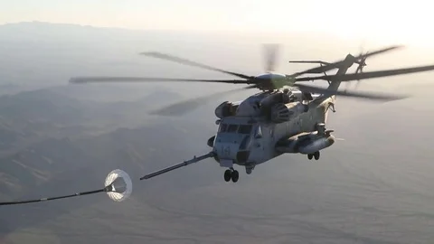 CH-53E Super Stallion Refueling  Video stock 81011575