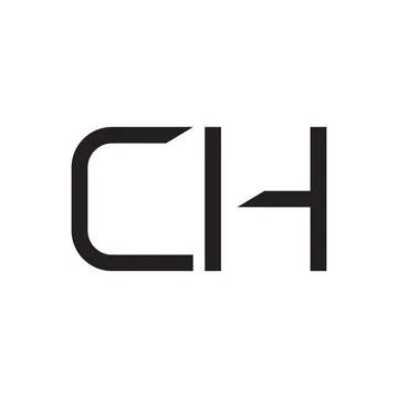 Ch initial letter vector logo icon Stock Illustration