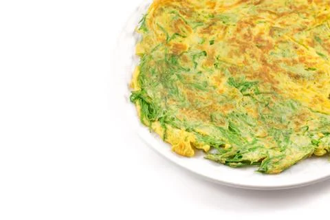 Cha-om omelette Stock Photos