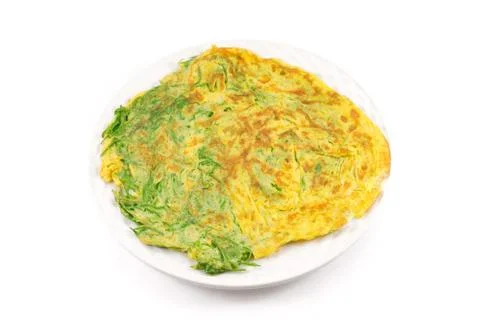 Cha-om omelette Stock Photos
