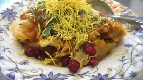 Chaat Samosa Stock Photos