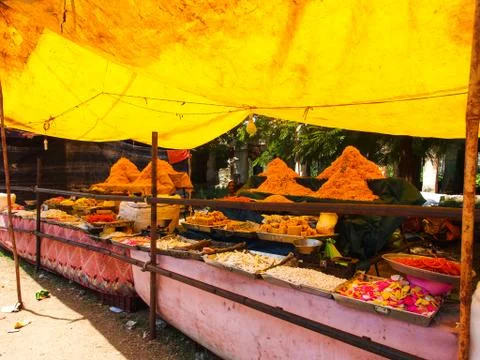 Chaat Stall 写真素材