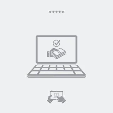 Chackmark web bank operation - Sterling Stock Illustration
