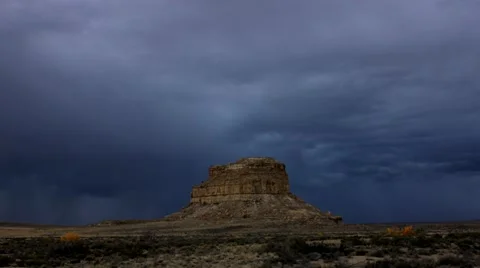 Chaco Canyon time lapse 1 at 29.9fps Stock Video Pond5