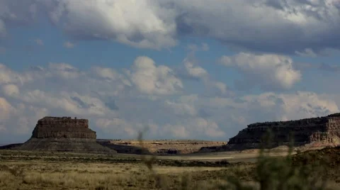 Chaco Canyon time lapse 2 at 25fps Stock-Footage 43787364