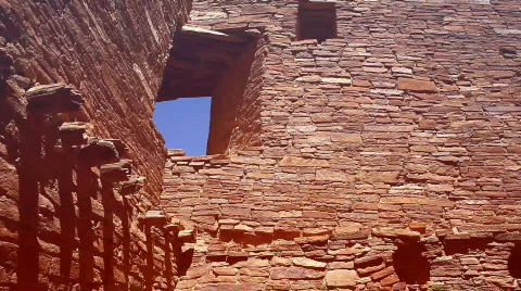 Chaco wall55 Stock Footage