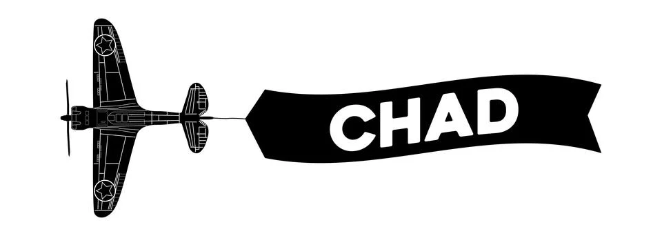 Chad advertisement banner Stock Illustration