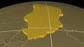 Chad extruded. Bumps. Graticule. 4k or 4k+ Resolution