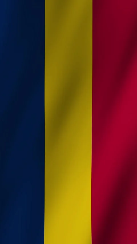 Chad Flag animation showcasing the colors of the country and its significance in Stock Footage 304717779
