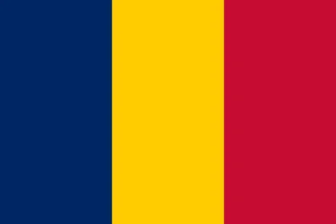 Chad flag flat vector illustration Stock Illustration
