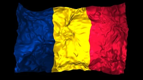 Chad flag Stock Footage 110791220
