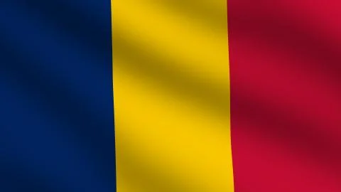 Chad flag Stock Illustration