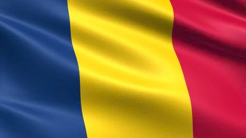 Chad Flag Stockillustratie