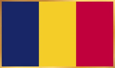 Chad Flag Illustration Stock Illustration