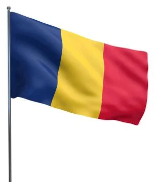 Chad Flag Image Stock Illustration