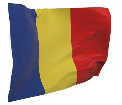 Chad flag isolated Stock Illustration
