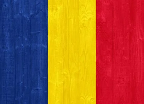 Chad flag Stock Photos