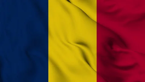 Chad flag seamless closeup waving animation Stock Footage 168168249
