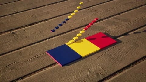 Chad Flag - Slow Motion Stock Footage 318731936
