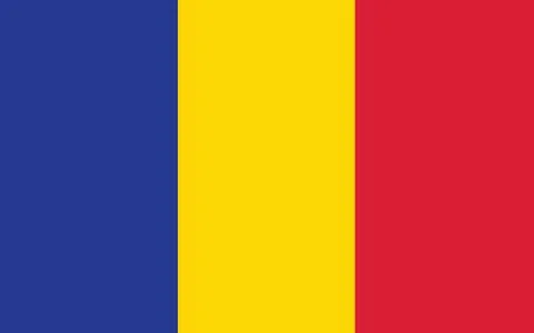 Chad flag vector graphic. Rectangle Chadian flag illustration. Chad country f Illustration