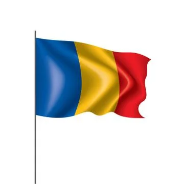 Chad flag, vector illustration Stock Illustration