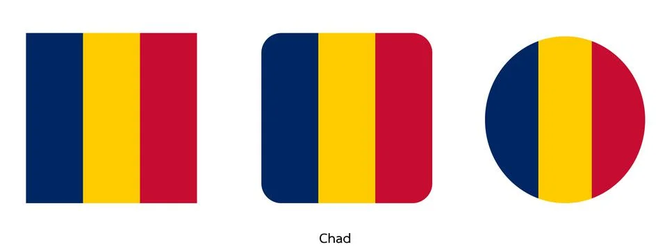 Chad flag, vector illustration Stock Illustration