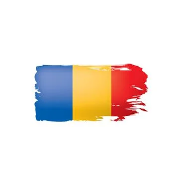 Chad flag, vector illustration on a white background Stock Illustration
