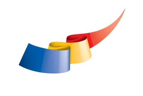 Chad flag, vector illustration on a white background. Stock Illustration