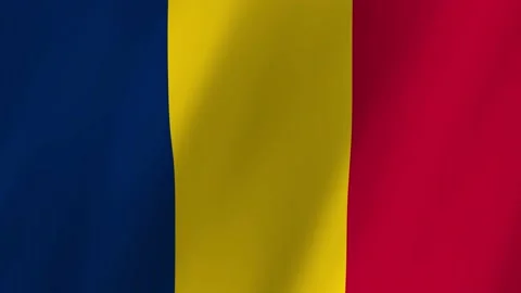 Chad flag waving animation Stock Footage 220073006