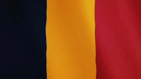 Chad flag waving animation. Full Screen. Symbol of the country. Stock Footage 89574699