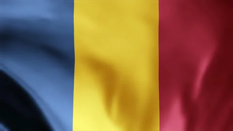 Chad Flag Waving Seamless Loop Animation 4k Stock Footage 252588801