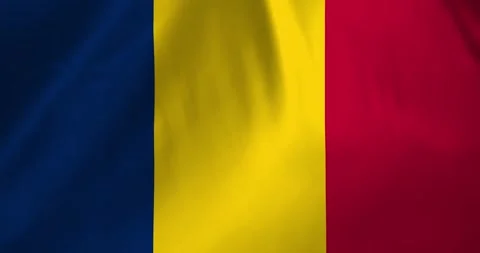 Chad flag waving with the wind background loop video animation 스톡 동영상 327171768