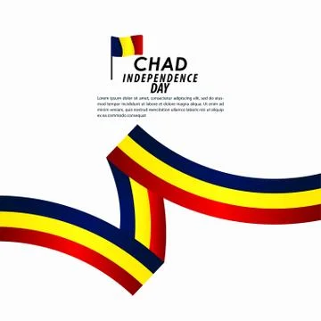 Chad Independence Day Celebration Vector Template Design Illustration 스톡 일러스트