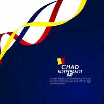 Chad Independence Day Celebration Vector Template Design Illustration Stock Illustration