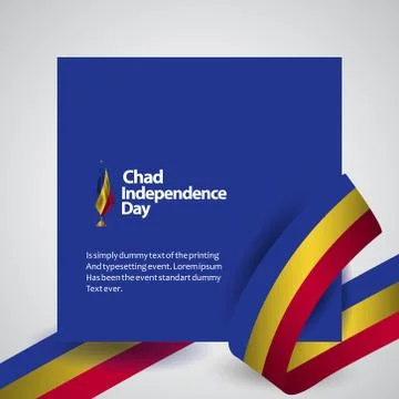 Chad Independence Day Vector Template Design Illustration Stock Illustration