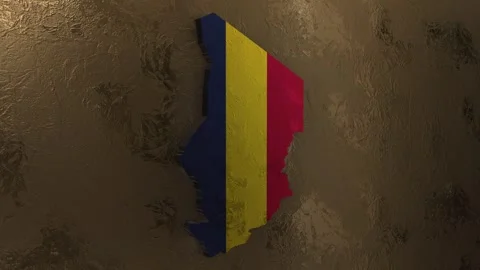 Chad Map Stock Footage 279084181