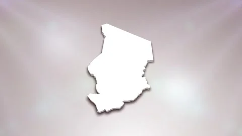 Chad Map Intro Stock Footage 241981144