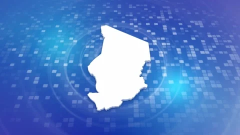 Chad Map Intro Stock Footage 247910111