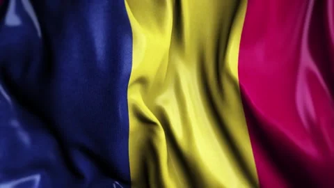 Chad WAVING FLAG Stock Footage 323942298