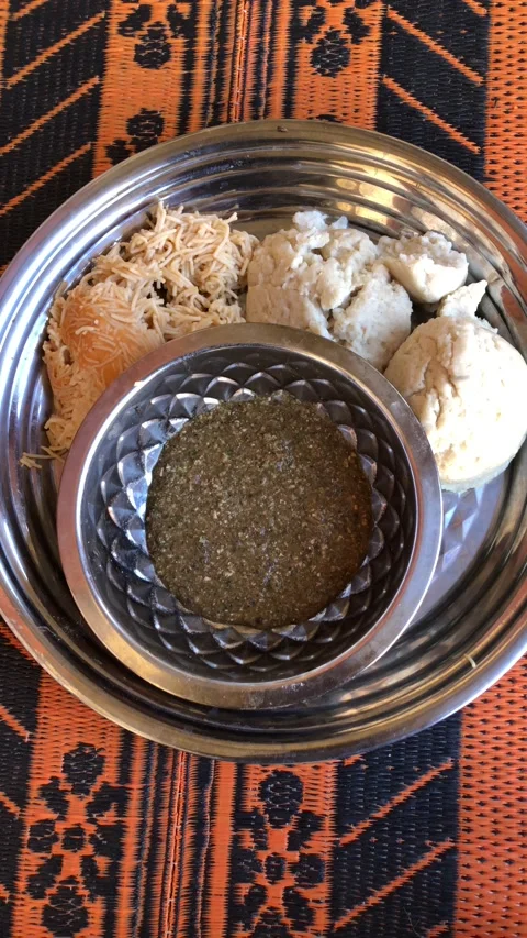 A Chadian lunch Stock Footage 220612416