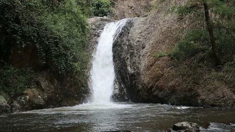 Chae son waterfall   Stock Footage 117742386