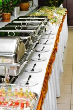 Chafing dish heaters Stock Photos