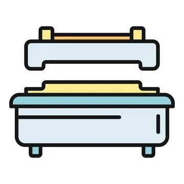 Chafing dish keeping food warm for buffet Stock Illustration