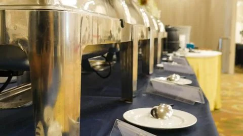 Chafing Dish in restaurant Stock Photos