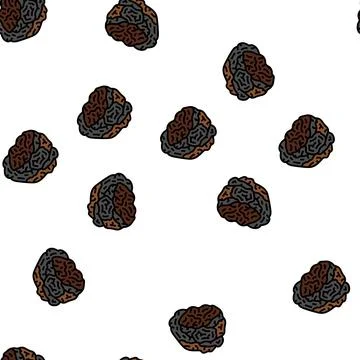 Chaga mushroom vector seamless pattern Illustrazione stock