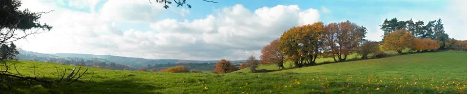 Chagford Panoramic Stock Photos