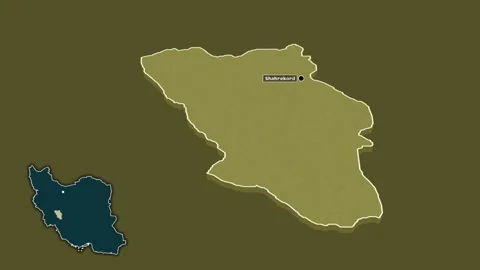 Chahar Mahall and Bakhtiari, Iran, extruded. Pattern Stock Footage 161124053